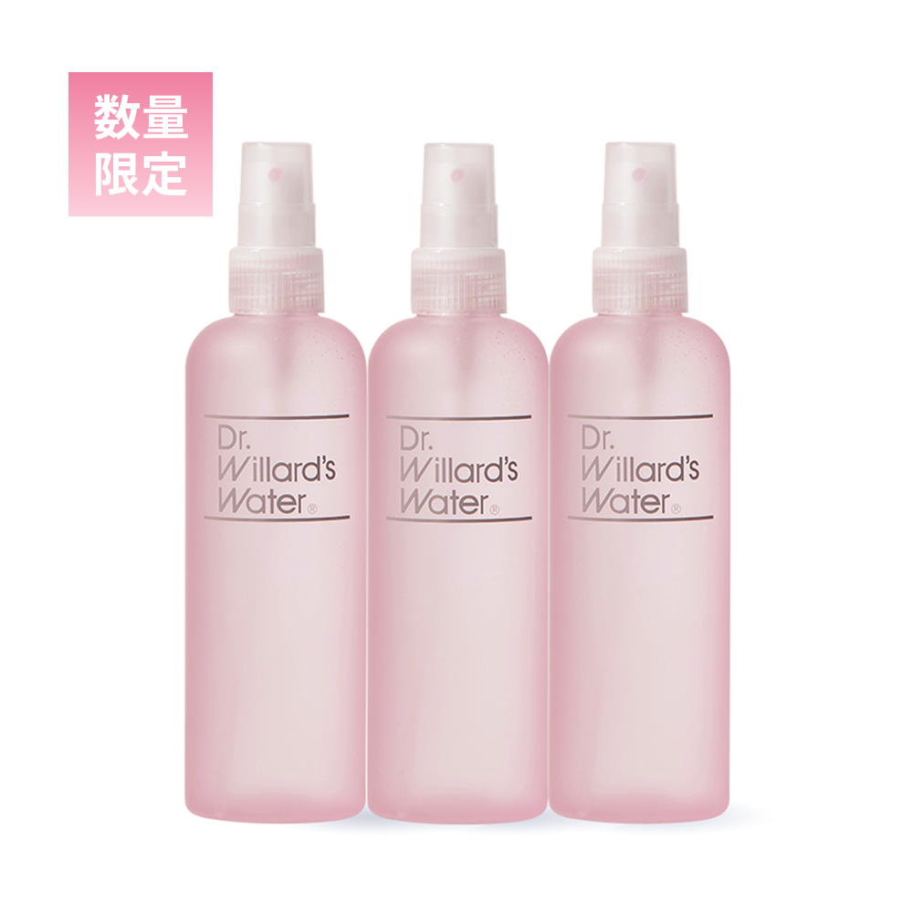 【25ｍL増量】Dr.ウィラード・ウォーター 245mL ピンクボトル【3本セット】