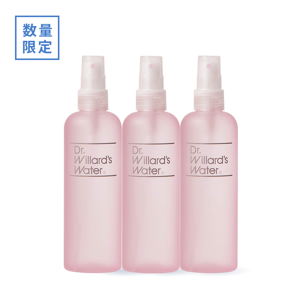 【25ｍL増量】Dr.ウィラード・ウォーター 245mL ピンクボトル【3本セット】