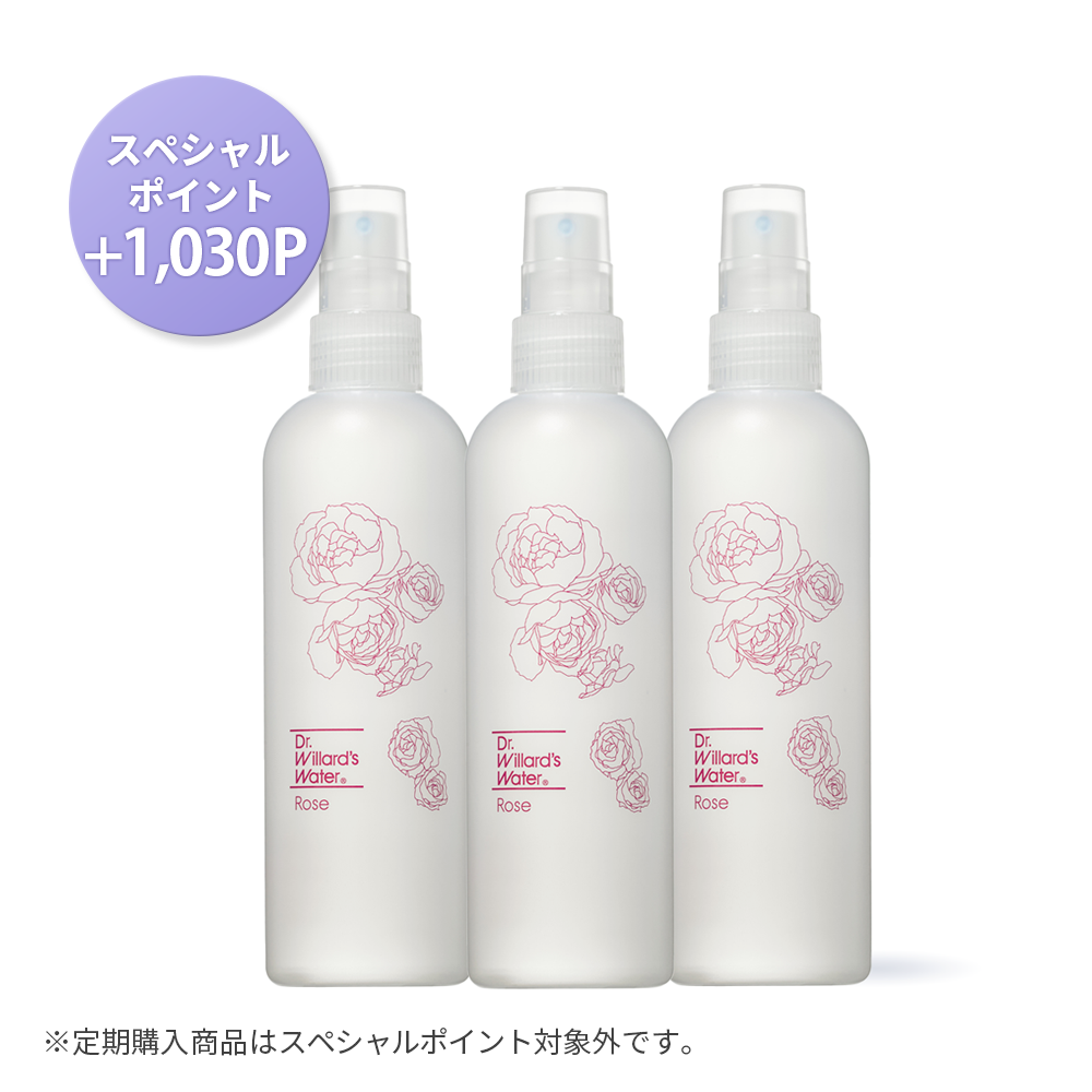 【3本セット】Dr.ウィラード・ローズウォーター 220mL