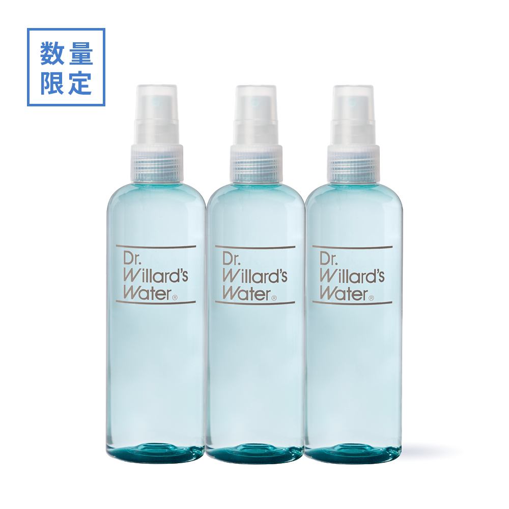 【25ｍL増量】Dr.ウィラード・ウォーター245mL 限定ブルーボトル【3本セット】
