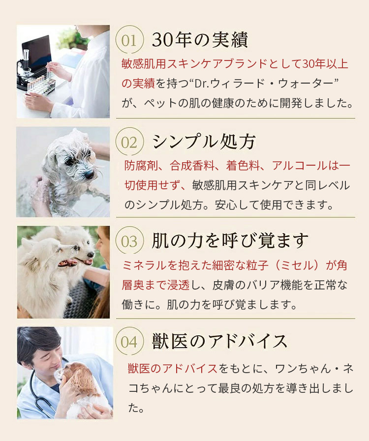 ペット用スキンケア用品