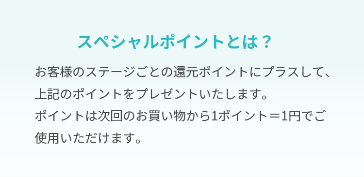 スペシャルポイントとは